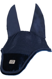 2022 HKM Mellow Velvet Ear Bonnet 13615 - Deep Blue